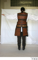  Photos Medieval Brown Vest on white shirt 3 brown vest historical clothing t poses whole body 0005.jpg
